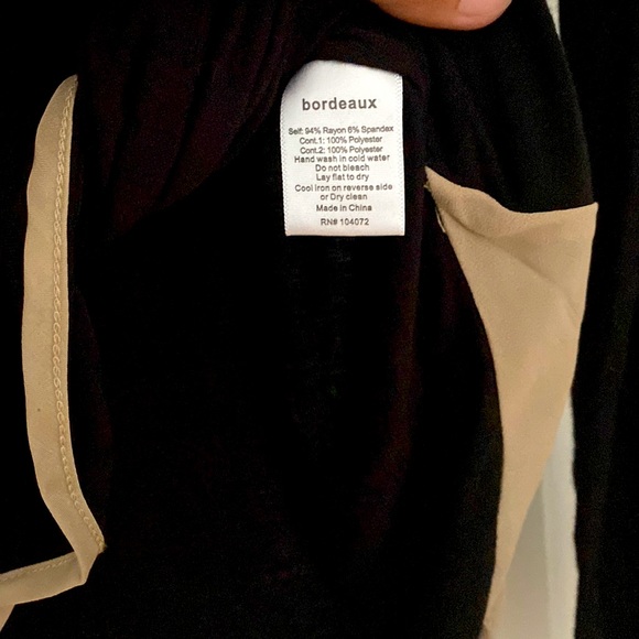 Black Bordeaux Anthropologie top - Picture 5 of 5